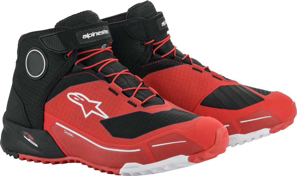 ALPINESTARS CR-X Drystar Shoes, Motorcycle, Black-Camo-Red