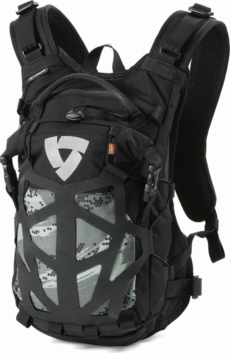REV'IT! Arid H2O 9L, Motorcycle backpacks, Black Camo Grey
