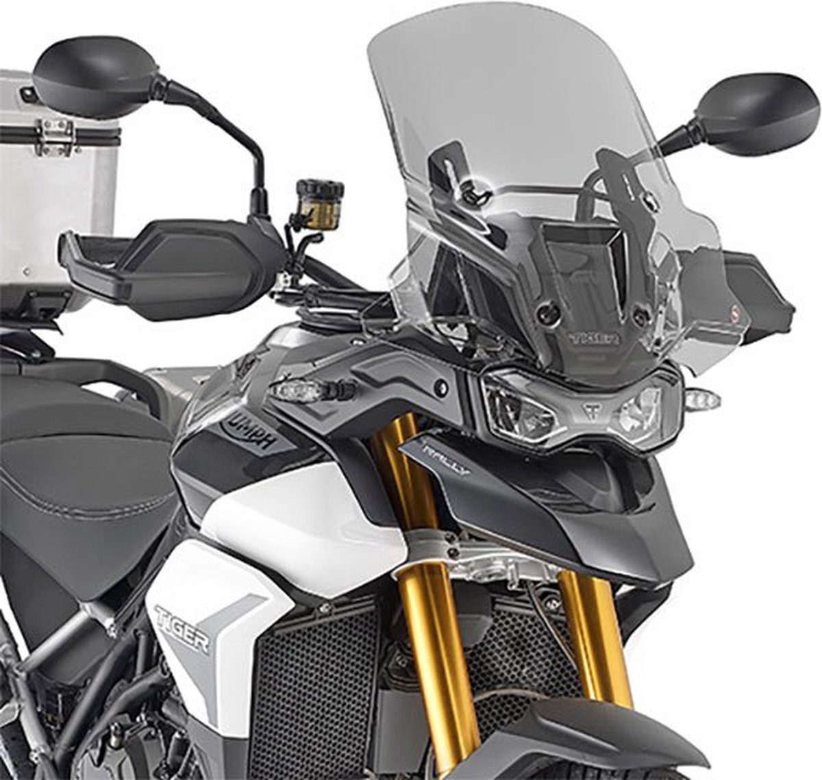 GIVI Windshield, for motorcycles and scooters, D6415S Tall smoked
