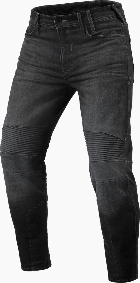 REV'IT! Moto 2 TF, Men's motorcycle jeans, Dark grey used length 32