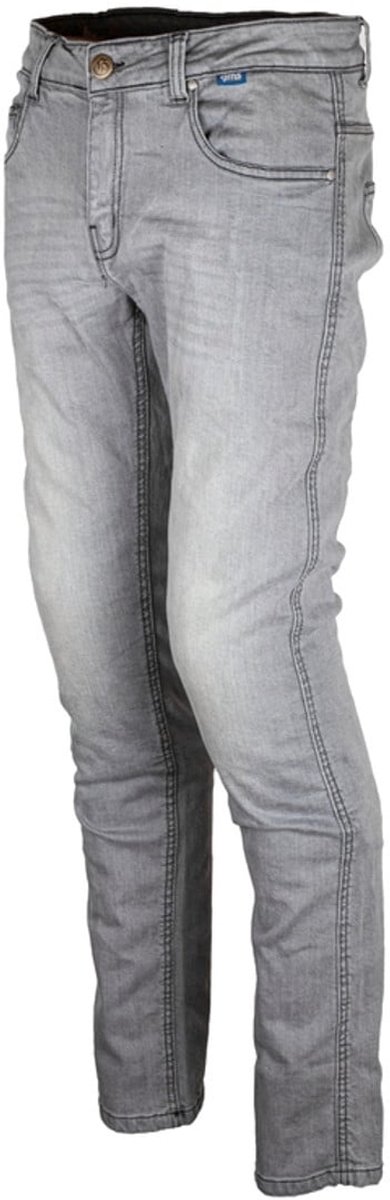 GMS Cobra Straight, Men's motorcycle jeans, Light grey length 36