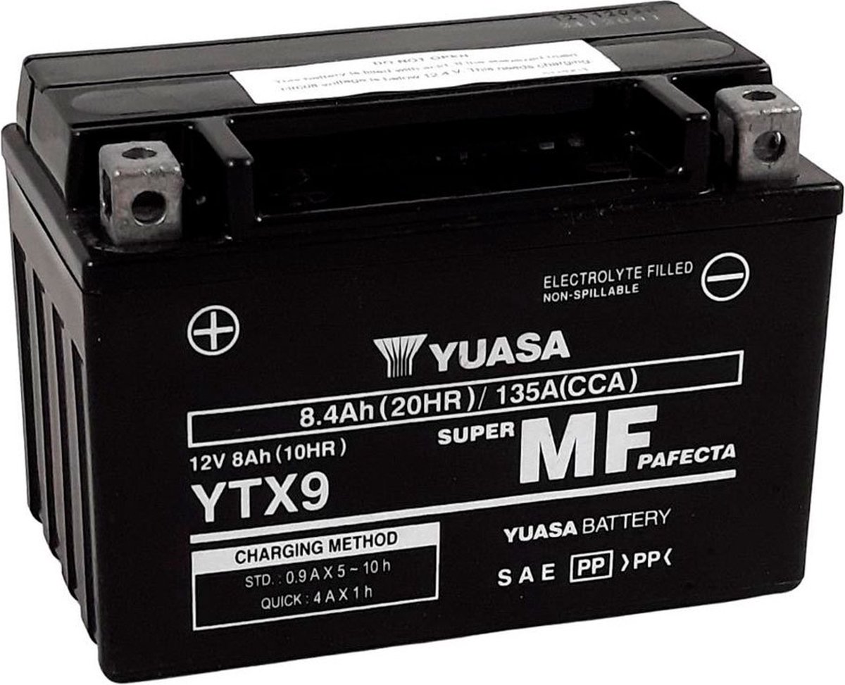 YUASA Sealed battery maintenance free, Batteries for motorcycle & scooter, YTX9