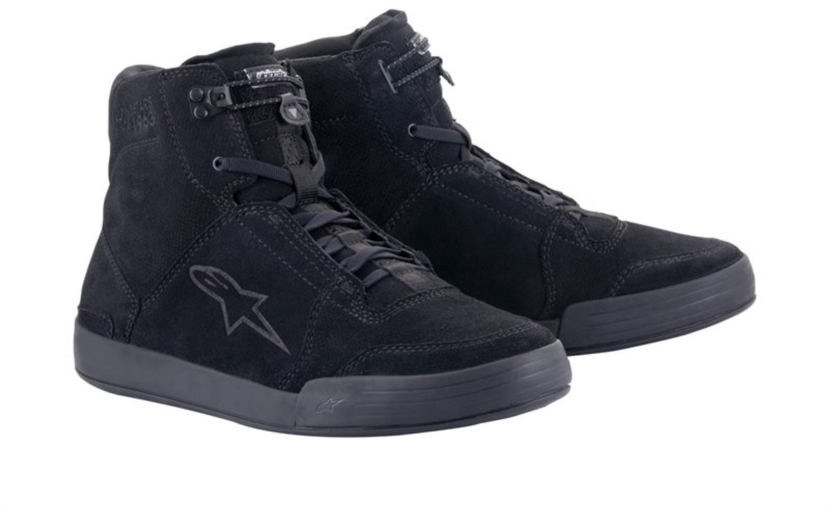 ALPINESTARS Chrome Shoes, Motorcycle, Black-Black