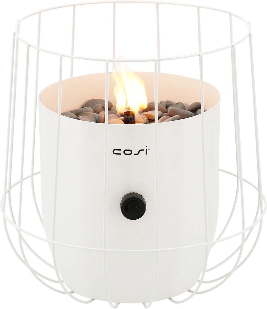 Feuertisch Scoop Korb weiß