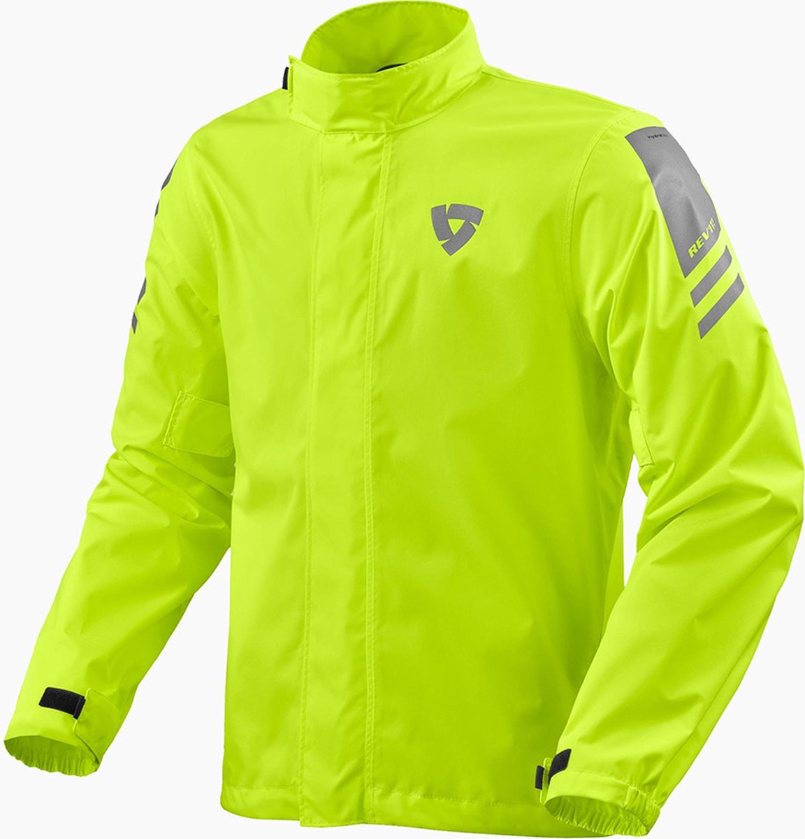 REV'IT! Cyclone 4 H2O, Motorcycle rain jacket, Fluorescent Yellow