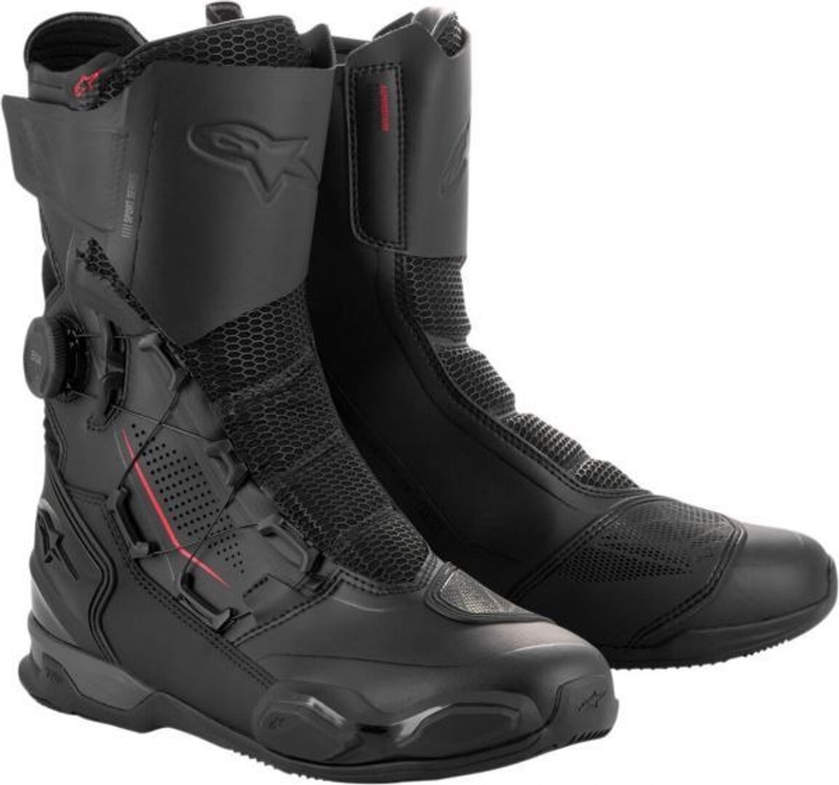 ALPINESTARS SP-X Boa, Motorcycle sports boots, Black-Black