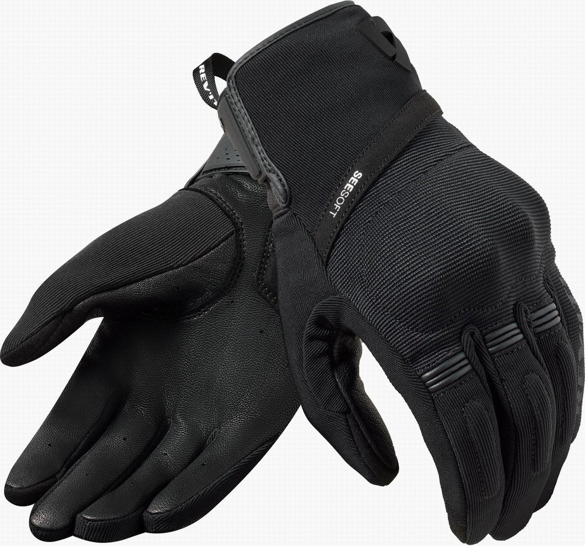 REV'IT! Mosca 2, Motorcycle summer gloves, Black