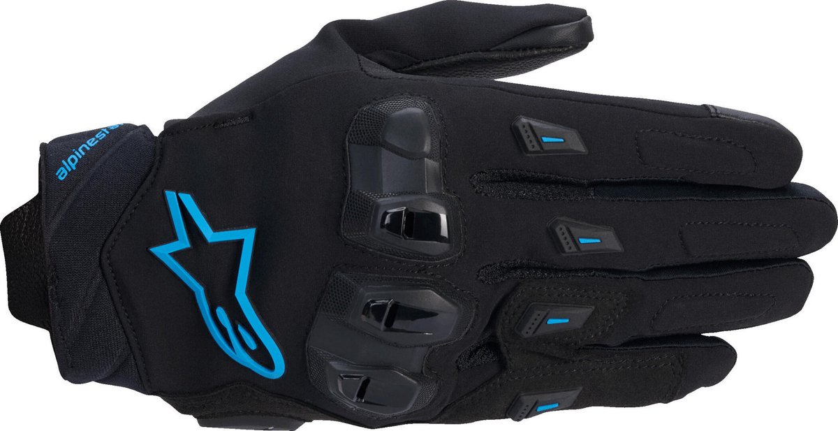 ALPINESTARS Stella SP X 3 Gloves, Motorcycle summer, Black-Blithe Blue