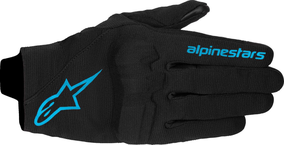 ALPINESTARS Reef Women's V2 Gloves, Motorcycle summer, Black-Hawaiian Ocean