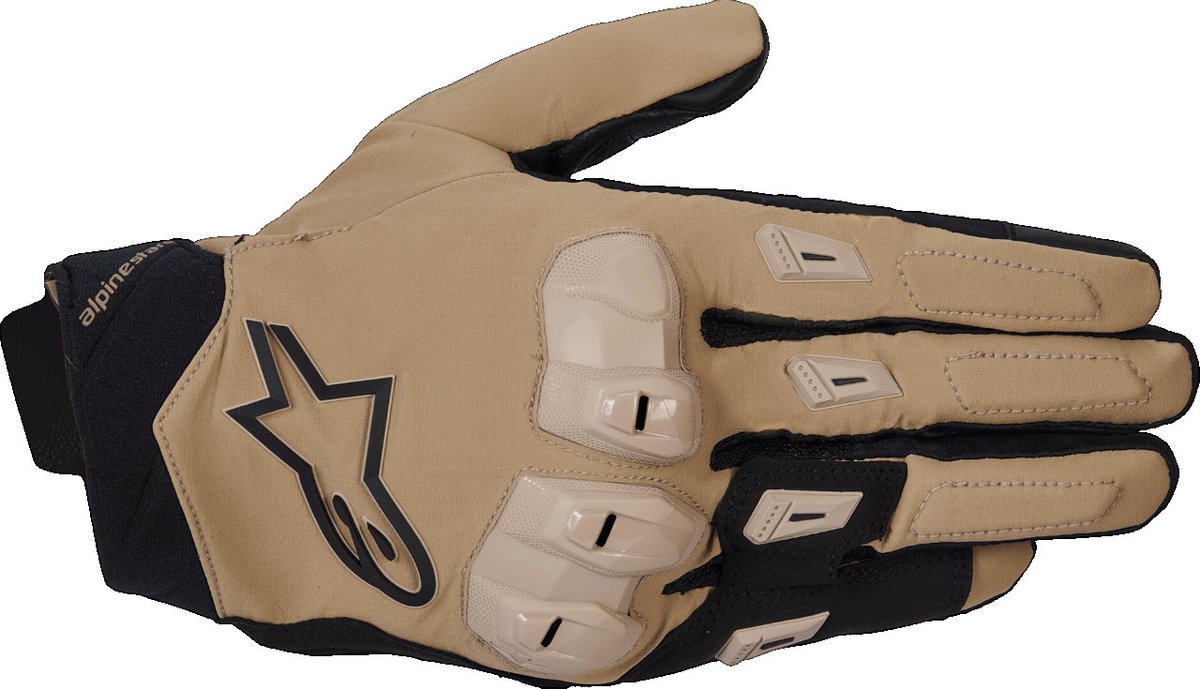 ALPINESTARS SP X 3 Gloves, Motorcycle summer, Dark Khaki-Sand-Black