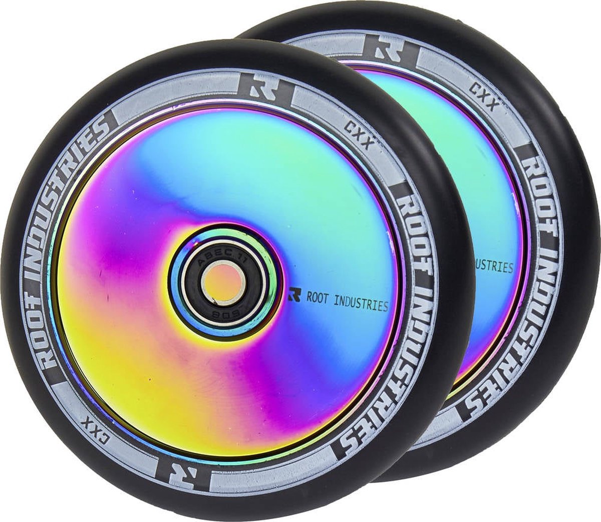 Root Air Stunt Scooter Rolle 2-Pack - Neochrome - Neochrome / 120mm - Scootworld.de