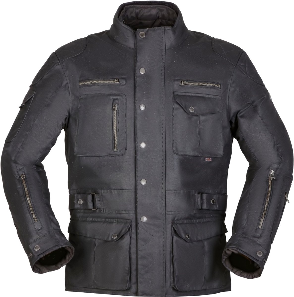 MODEKA Matlock, Men's textile motorcycle jacket, Zwart