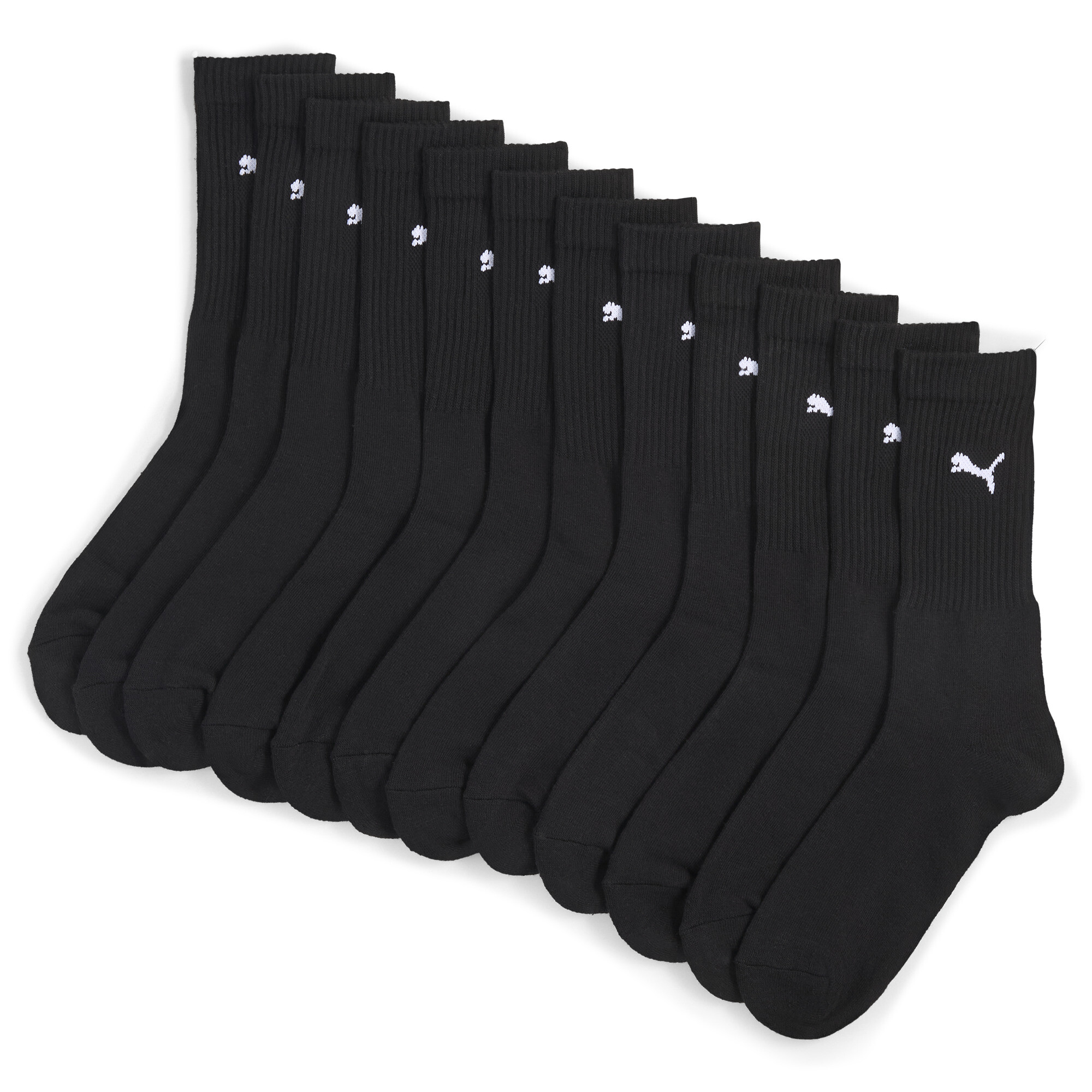 PUMA Crew Socken Unisex (12er-Pack), Kleidung, Schwarz, 47-49