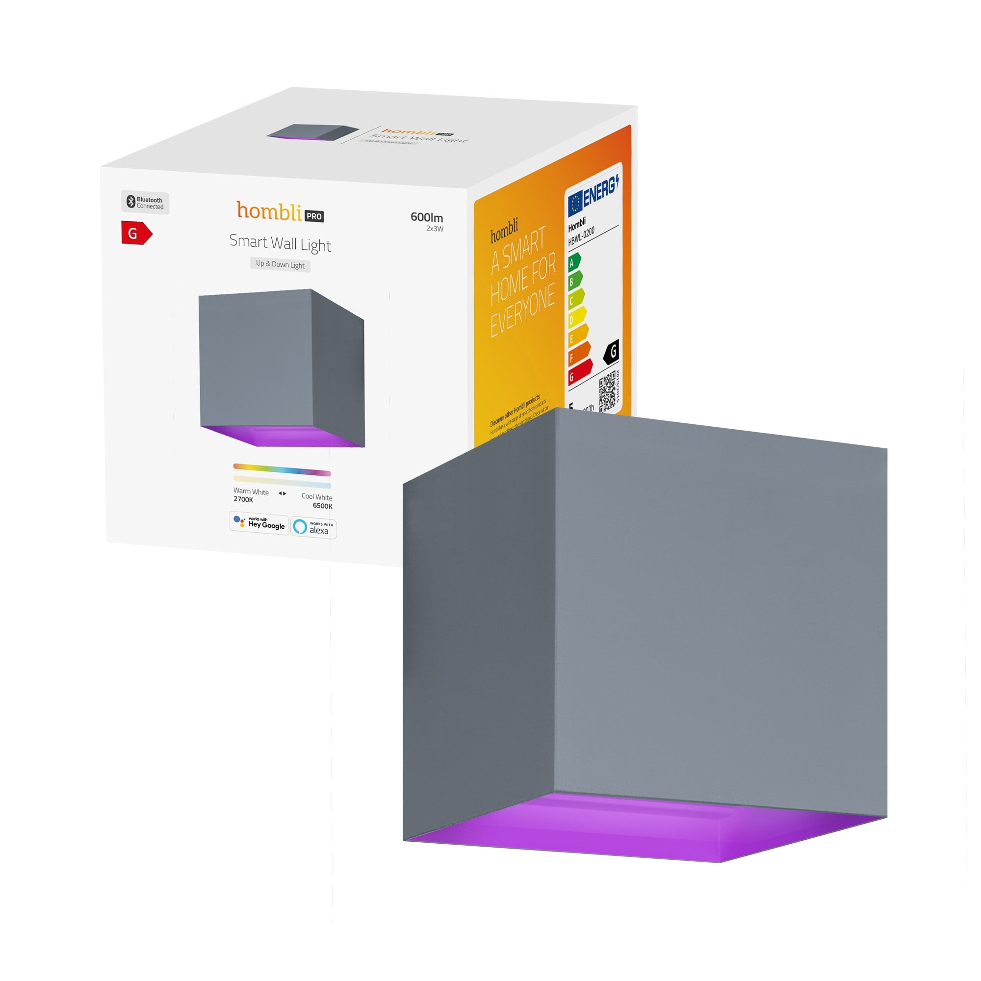 Smart Wall Light Graue Wandleuchte
