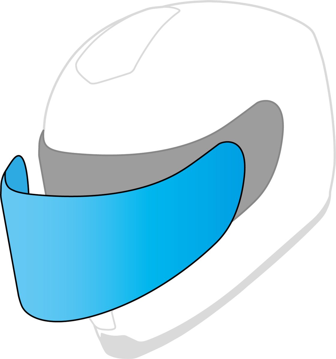 HJC Visor HJ-37 Pinlock-ready, visors and Pinlocks, Clear