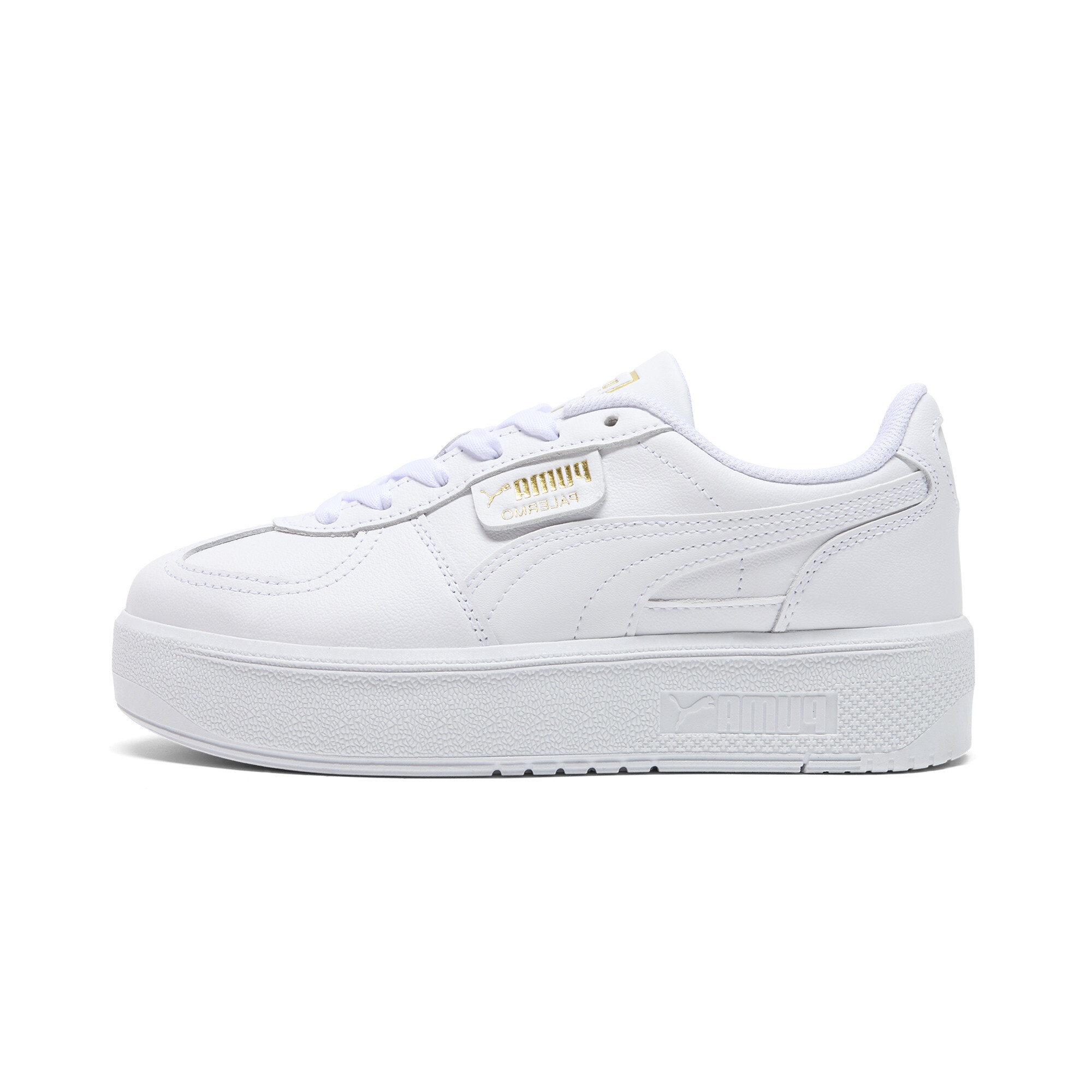 PUMA Palermo Elevata Leather Sneakers Damen, Schuhe, Weiß, 38
