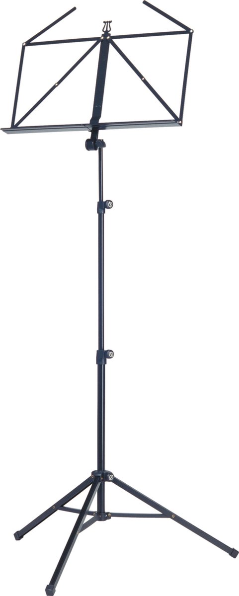 K&M 10065 Notenpult schwarz von 585 - 1220 mm einstellbar