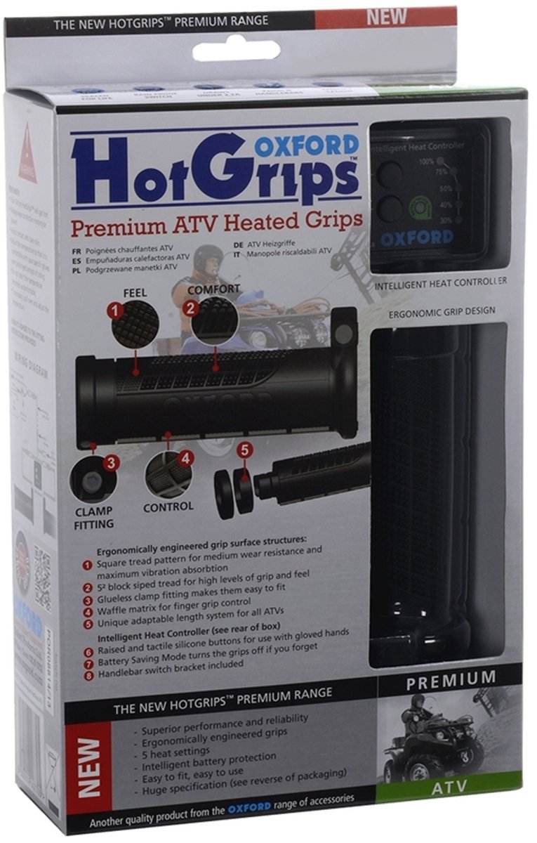 OXFORD Hotgrips Premium ATV, Heated grips for motorcycles