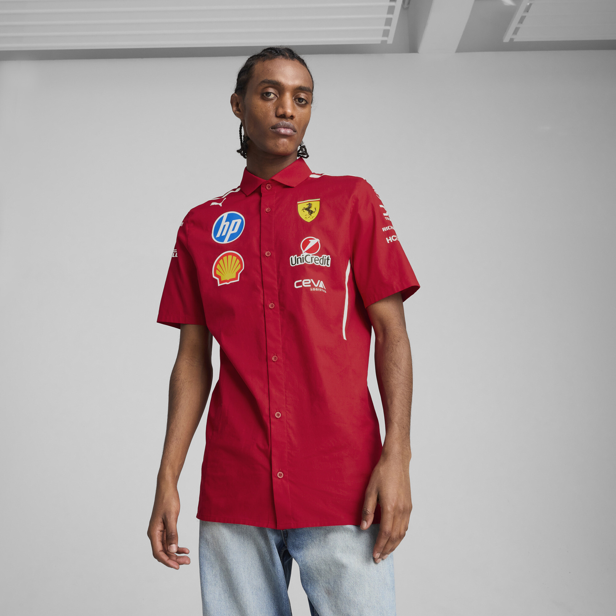PUMA Scuderia Ferrari HP 2025 Team Shirt Herren, Kleidung, Rot, XL