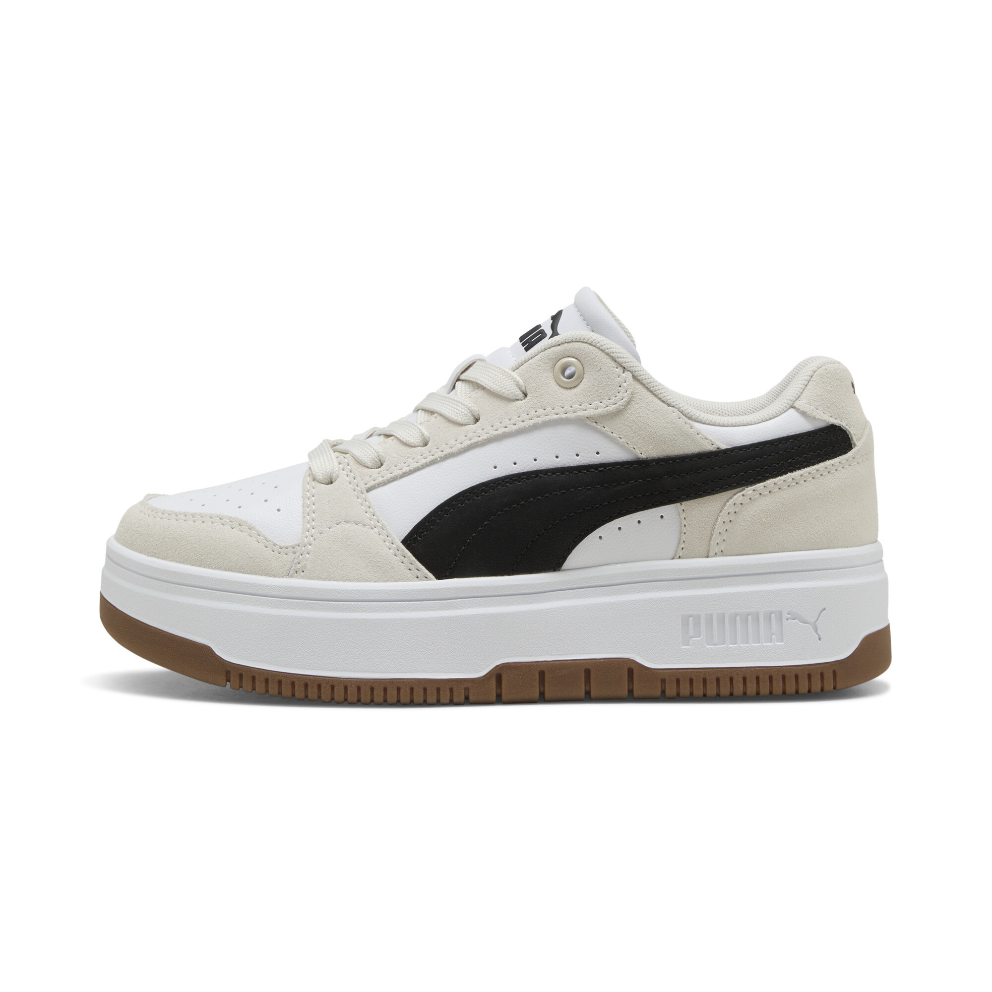 PUMA Rebound Femme Low Sneakers Damen, Schuhe, Weiß, 38.5
