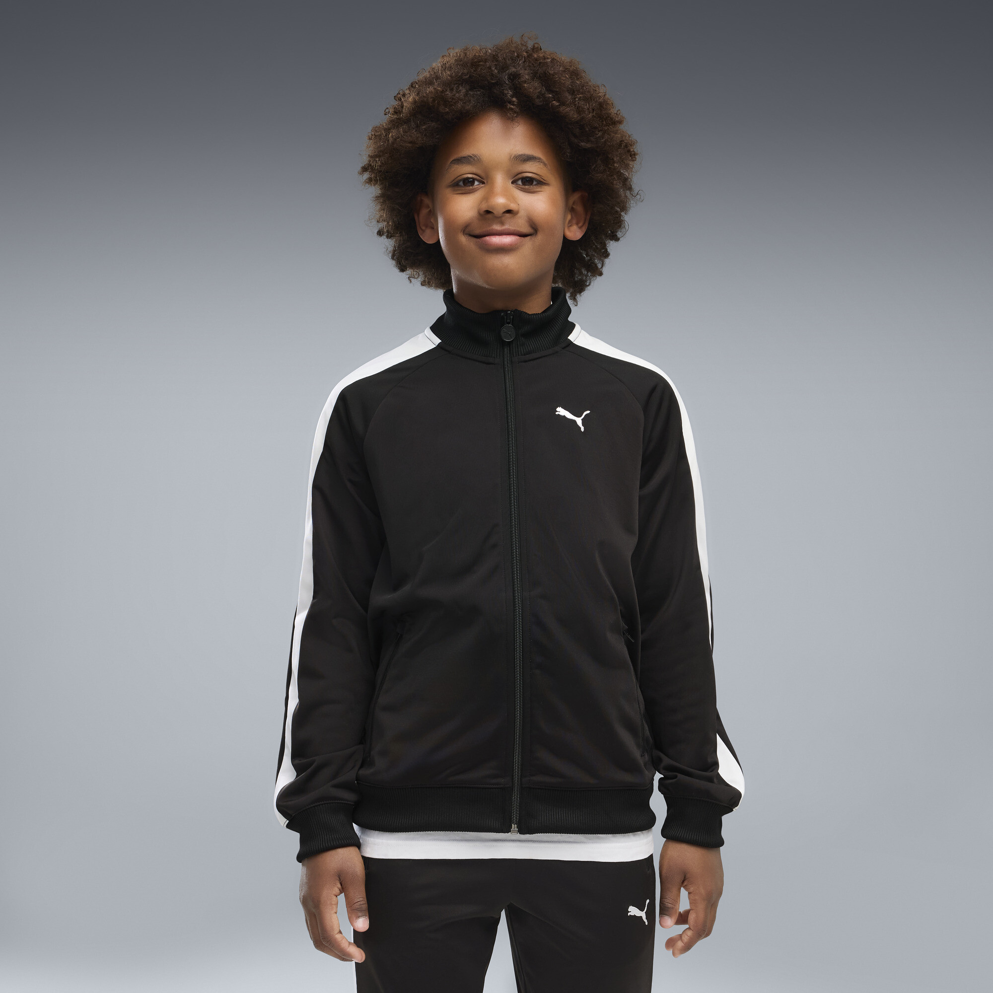 PUMA T7 ALWAYS ON Trainingsjacke Teenager, Kleidung, Schwarz, 11-12Y
