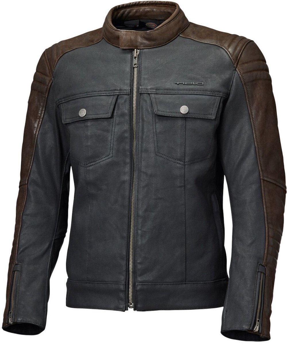 HELD Jester 2, Men's textile motorcycle jacket, Black-Brown