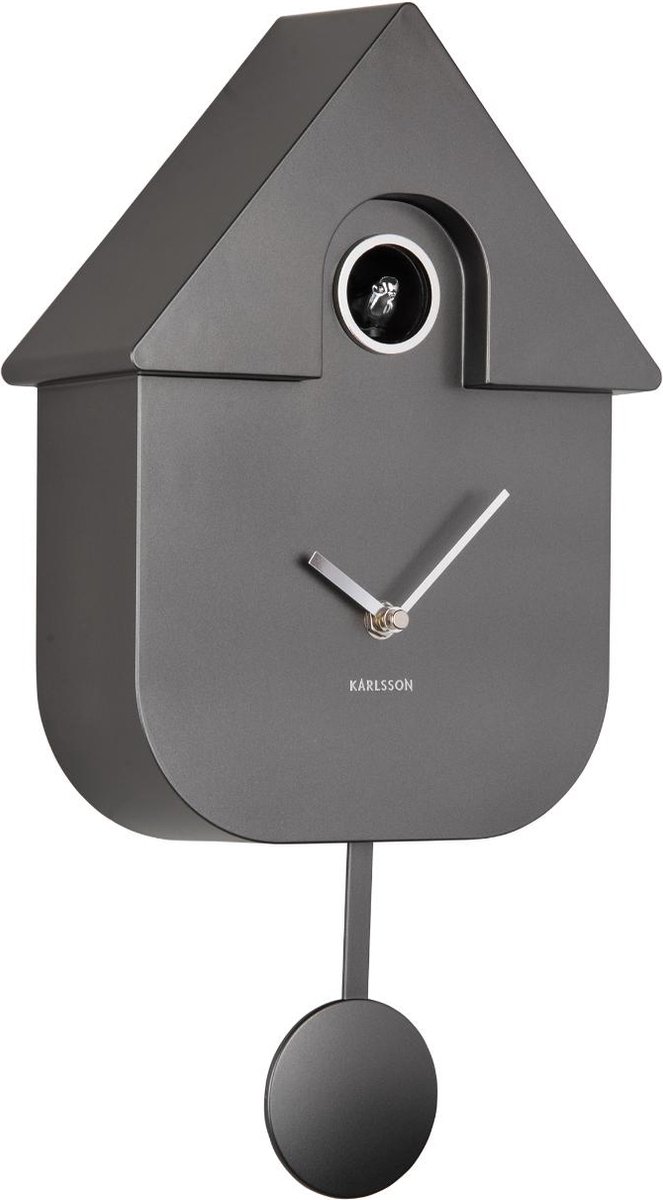 Wanduhr Modern Cuckoo ABS Metallic I