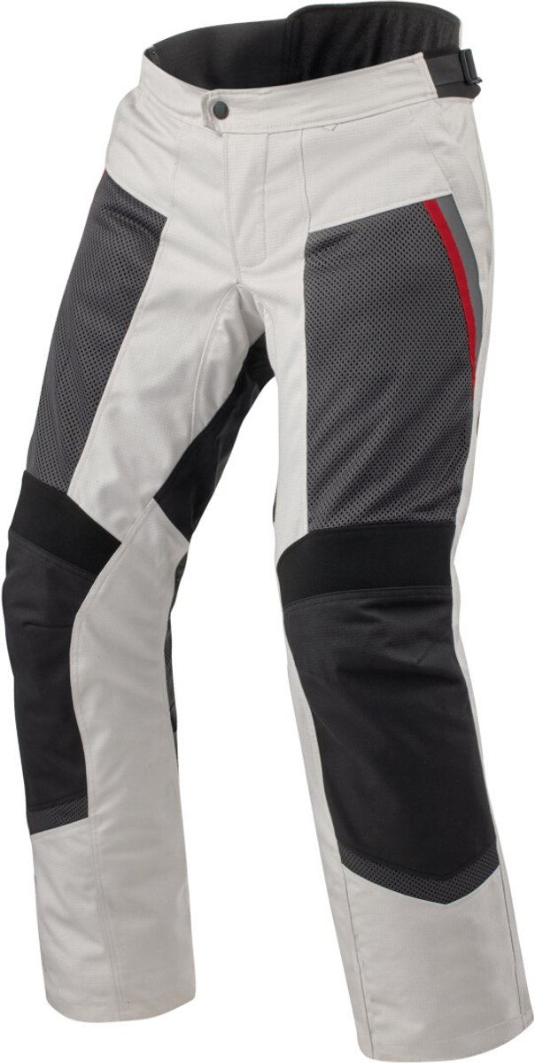 REV'IT! Tornado 4 H2O pants, Men's summer motorcycle, Silver Black short