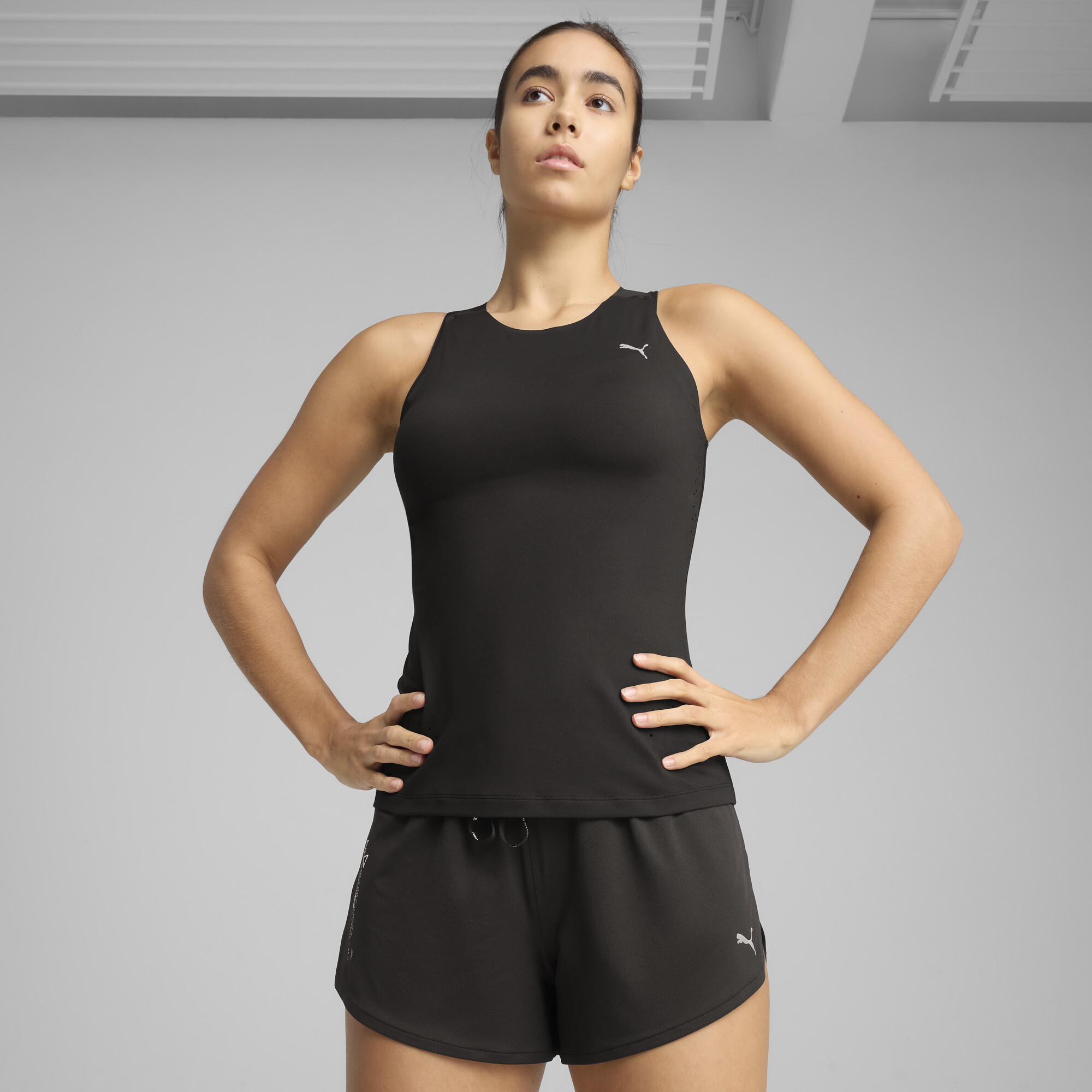 PUMA RUN CLOUDSPUN Lauftanktop Damen, Kleidung, Schwarz, XS