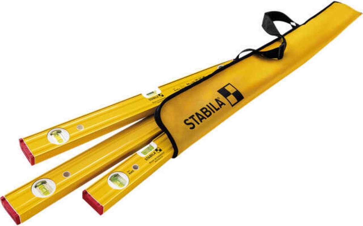 STABILA Wasserwagen PRO SET 30 cm + 60 cm + 120 cm Type 80 AS mit Tasche
