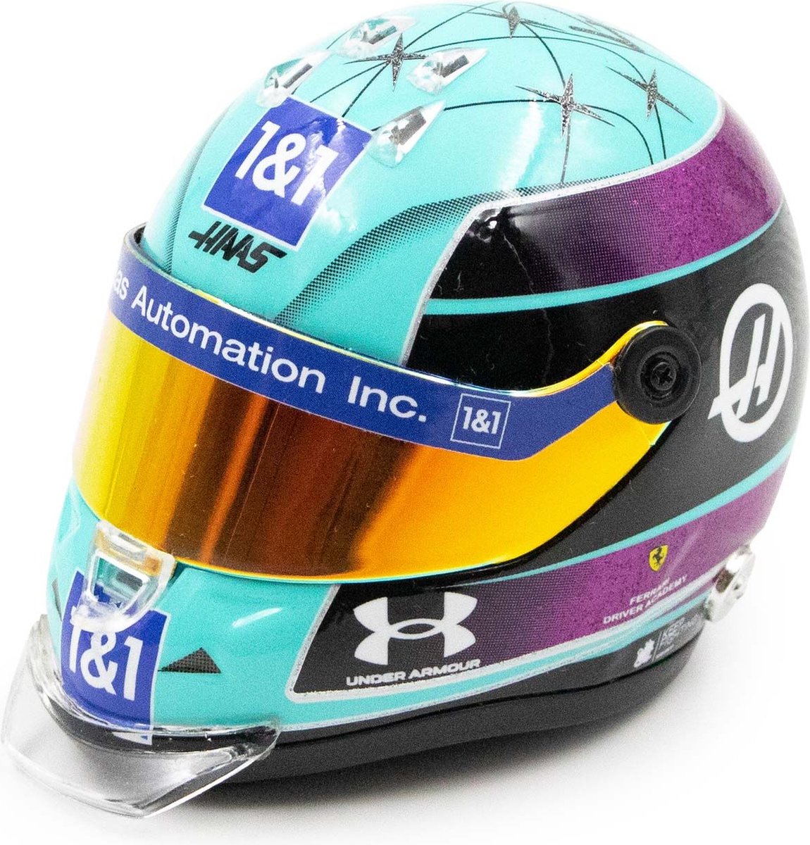 Mick Schumacher Miniaturhelm Miami 2022 1:4