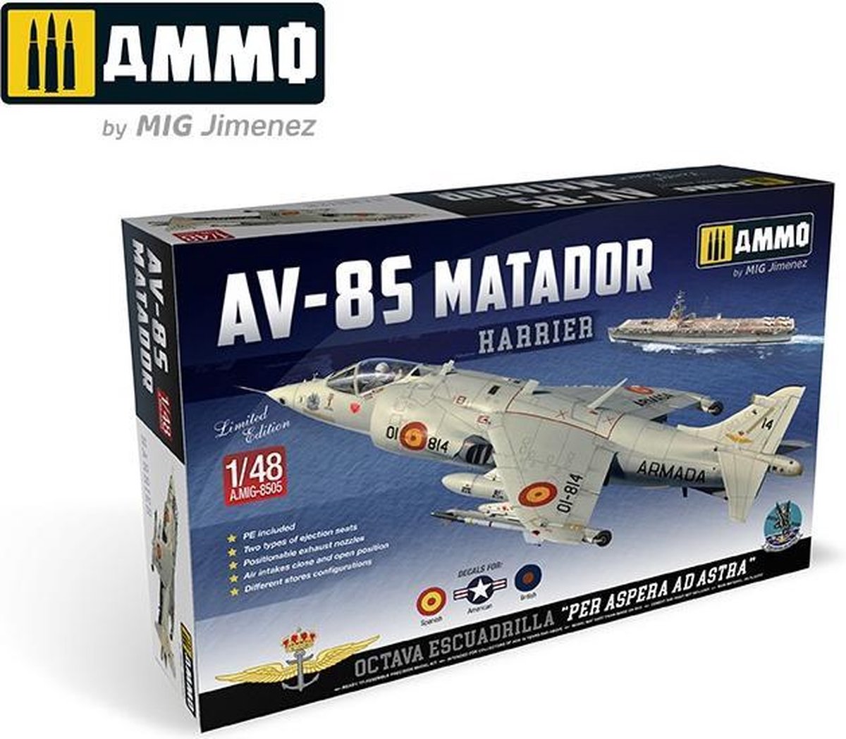 Harrier AV-8S Matador - Spanish, American, British versions