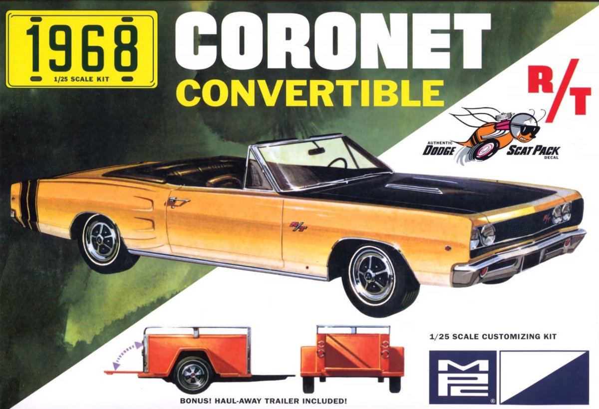 1968 Dodge Coronet Convertible w/Trailer