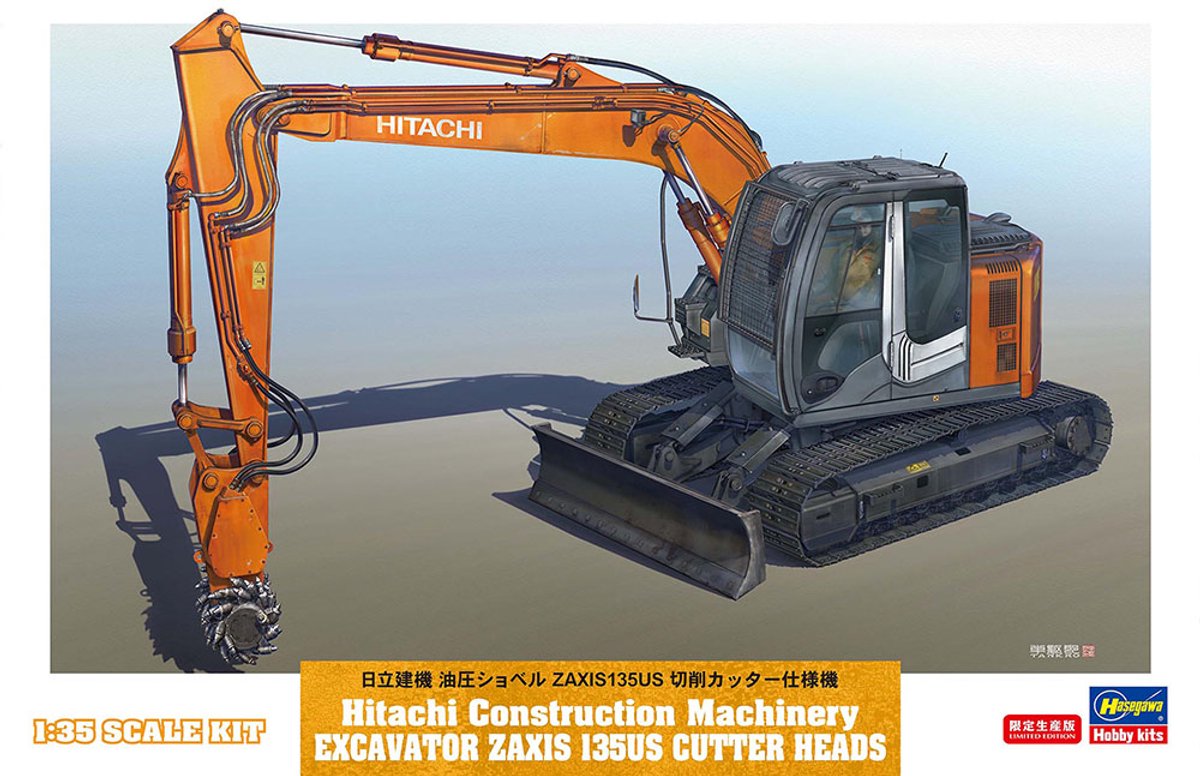 Hitachi Zaxis 135US mit Messerkopf