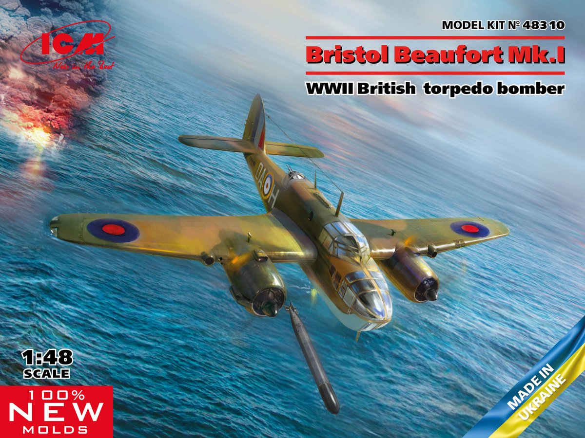 Bristol Beaufort Mk.I - WWII British Torpedo Bomber
