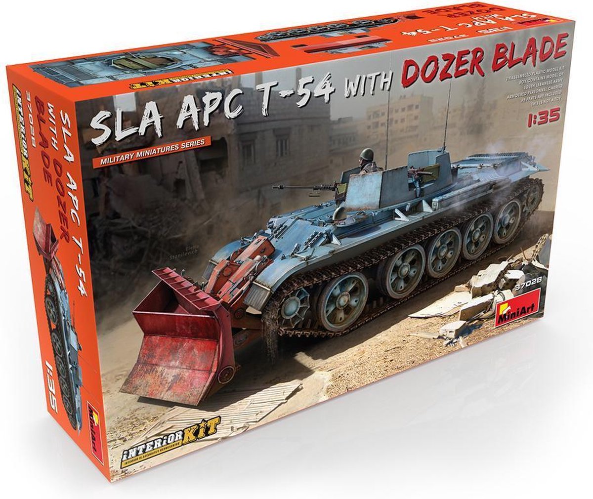 SLA APC T-54 w/Dozer Blade. Interior Kit