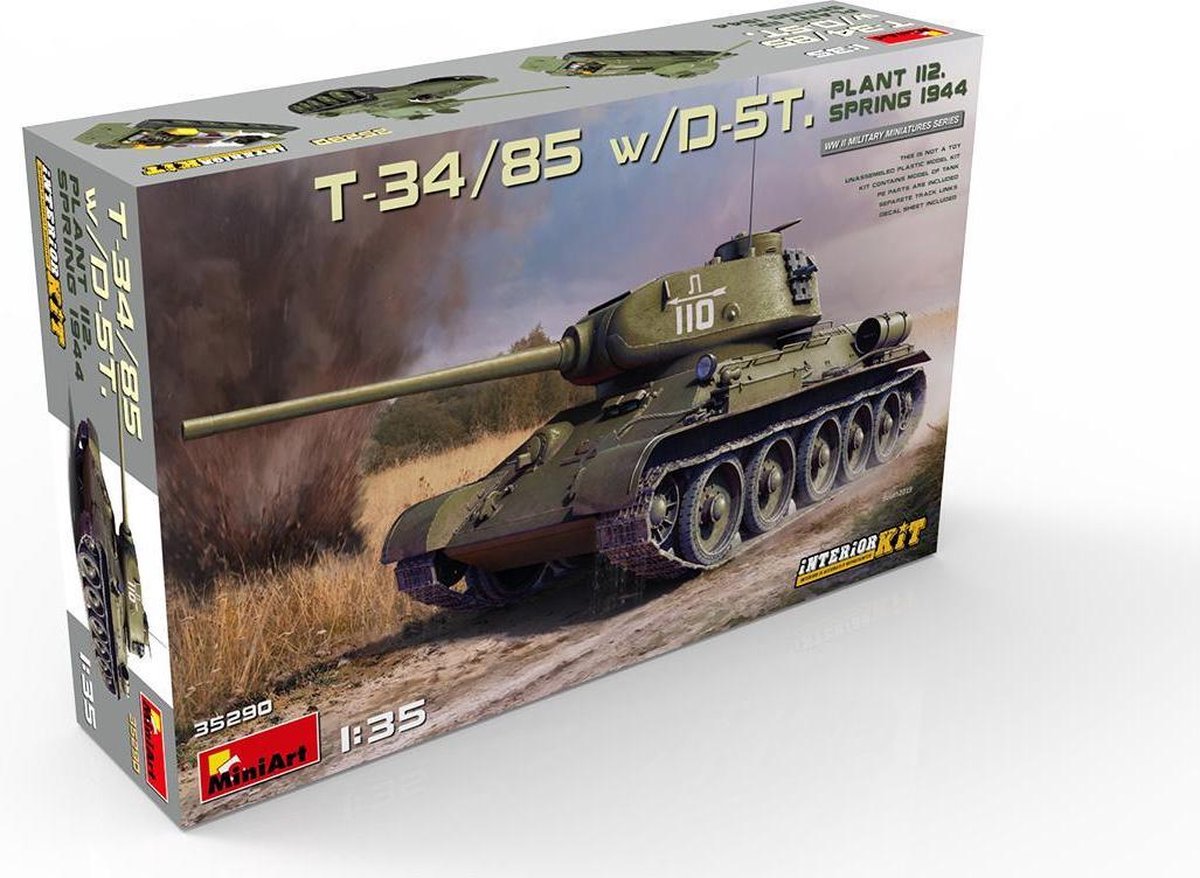 T-34/85 w/D-5T. Plant 112. Spring 1944 - Interior Kit