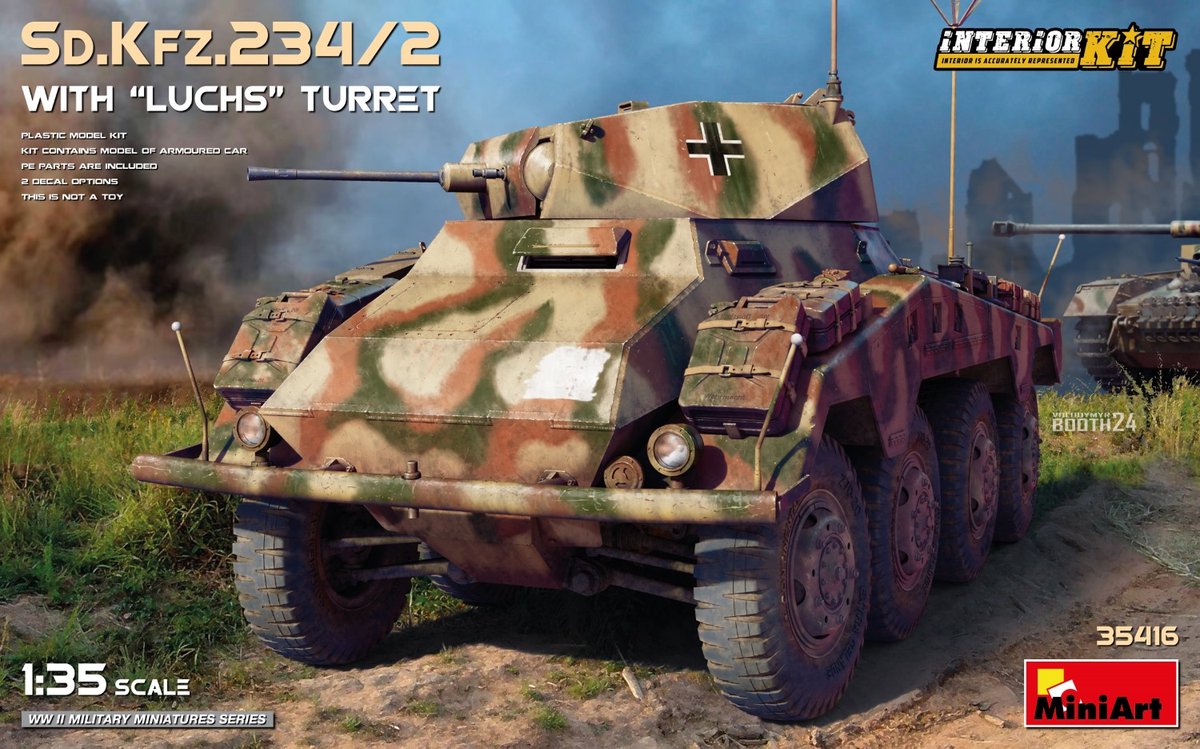 Sd.Kfz.234/2 m. Luchs Turm m. Interior