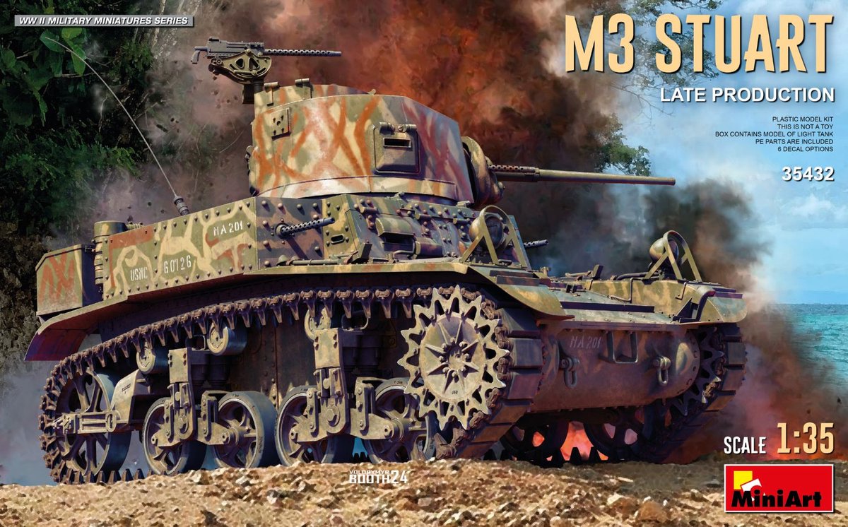 M3 Stuart Light Tank. Late Prod.