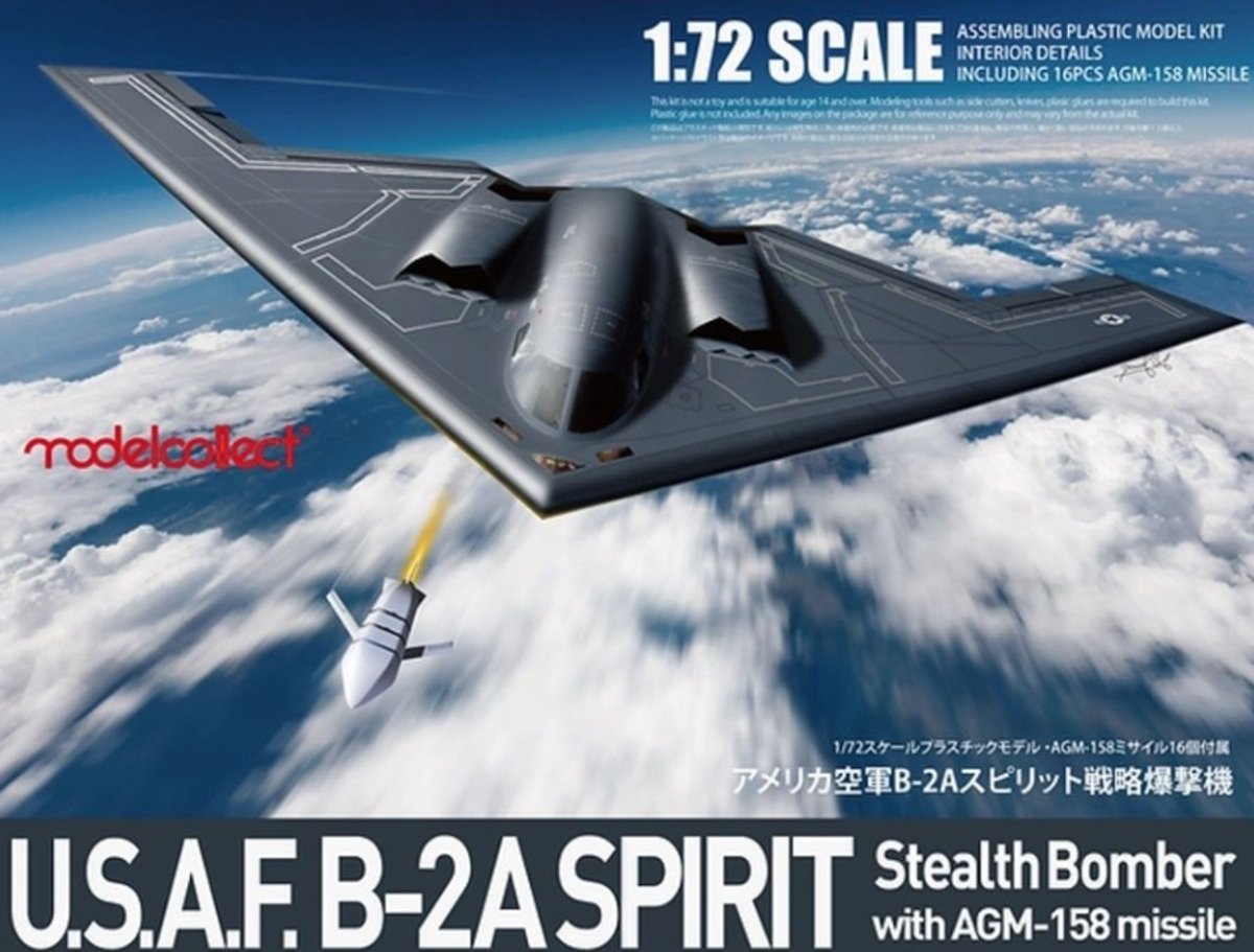 USAF B-2A Spirit Stealth Bomber with AGM-158 missile