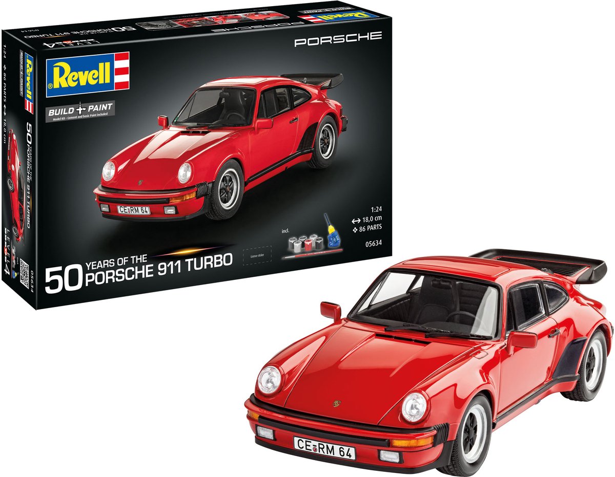 Geschenkset Porsche 911 Turbo 50th Anniversary mit Basiszubehör