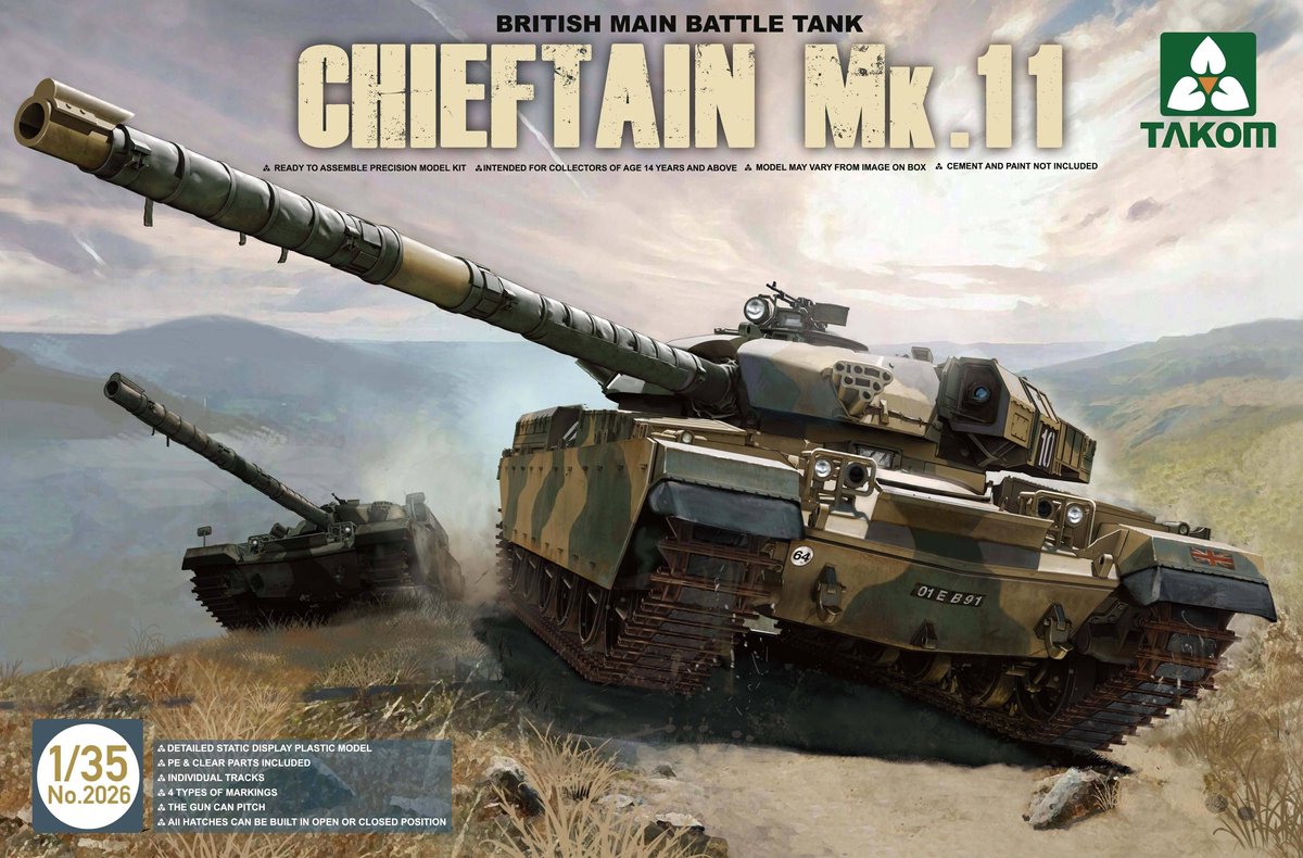 British Main Battle Tank Cjieftain Mk.11