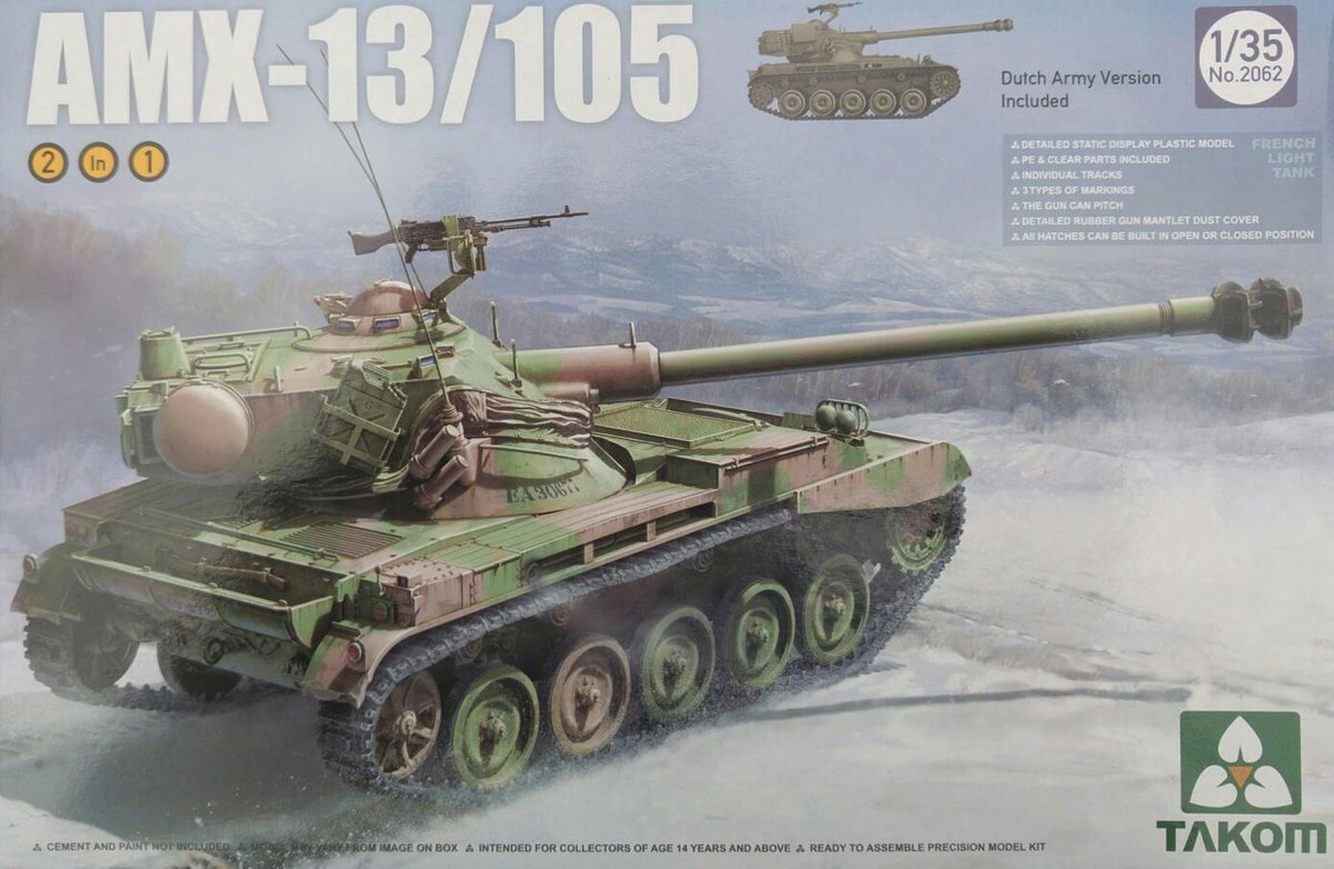 French Light Tank AMX-13/105  2 in 1