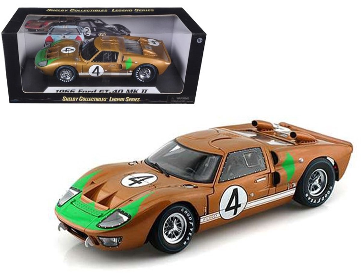 Ford GT-40 MK II #4 24h LeMans 1966 Hawkins Donohue 1:18 ShelbyCollectibles