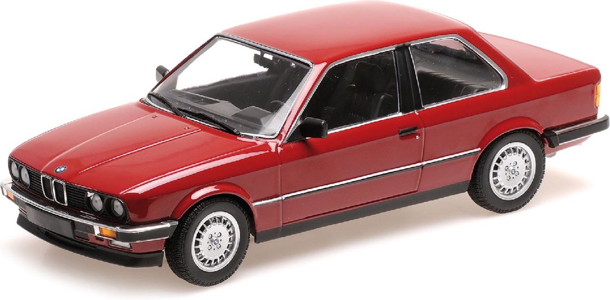 BMW 323i (E30) Limousine Baujahr 1982 karminrot 1:18 Minichamps