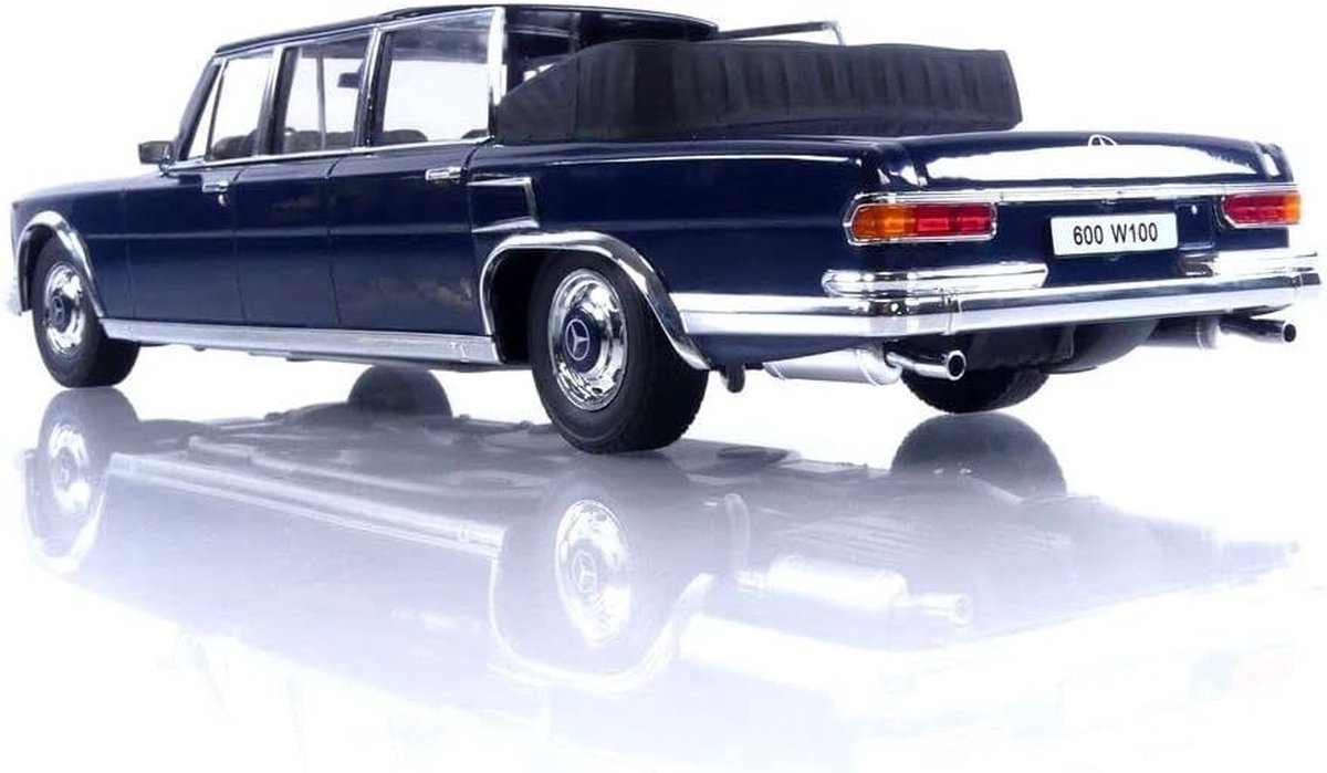 Mercedes-Benz 600 LWB (W100) Landaulet Baujahr 1964 dunkelblau 1:18 KK-Scale