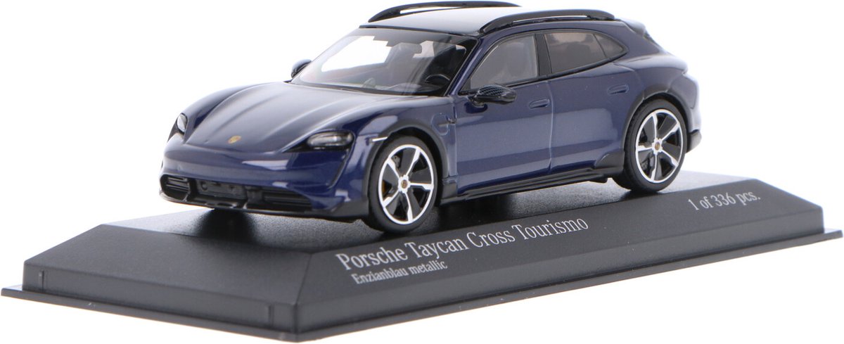 Porsche Taycan Cross Turismo Turbo S 2002 enzianblau metallic 1:43 Minichamps