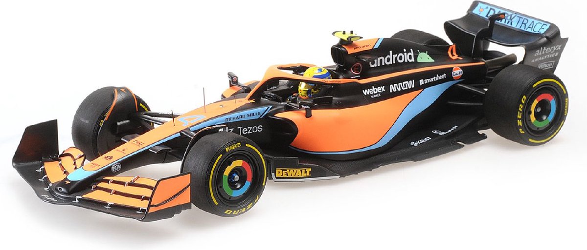 Lando Norris McLaren MCL36 #4 Bahrain GP Formel 1 2022 1:18 Minichamps