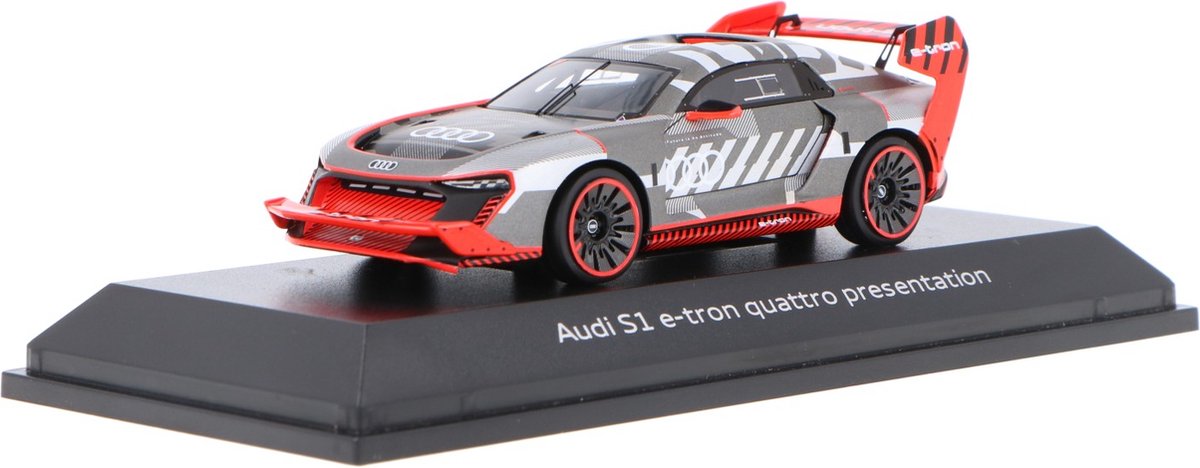 Audi S1 e-tron Quattro Presentation Car rot / schwarz / silbergrau 1:43 Spark