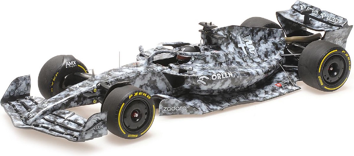 Valtteri Bottas Alfa Romeo C42 Formel 1 Test Barcelona 2022 1:18 Minichamps